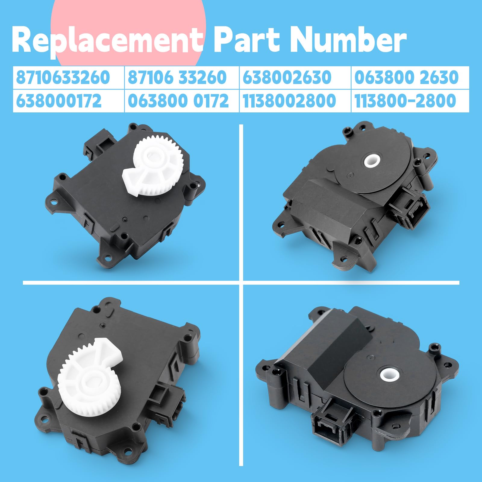 Amazon.com: GLOXTED 87106-33260 HVAC Blend Door Actuator