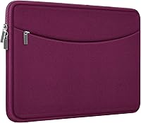 Vista 12 de Funda para laptop de 14 pulgadas, maletín protector a prueba de golpes con bolsillo para accesorios, bolsa portátil para computadora para MacBook