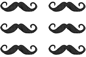 Beistle 6-Piece Fun Mustaches with Handlebar Design