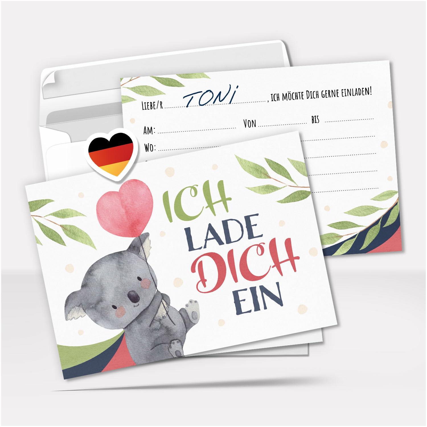 Twizler 1. Geburtstagskarte Mit Koala – Süße Karte Für Mädchen Oder Jungen, '1 Today'