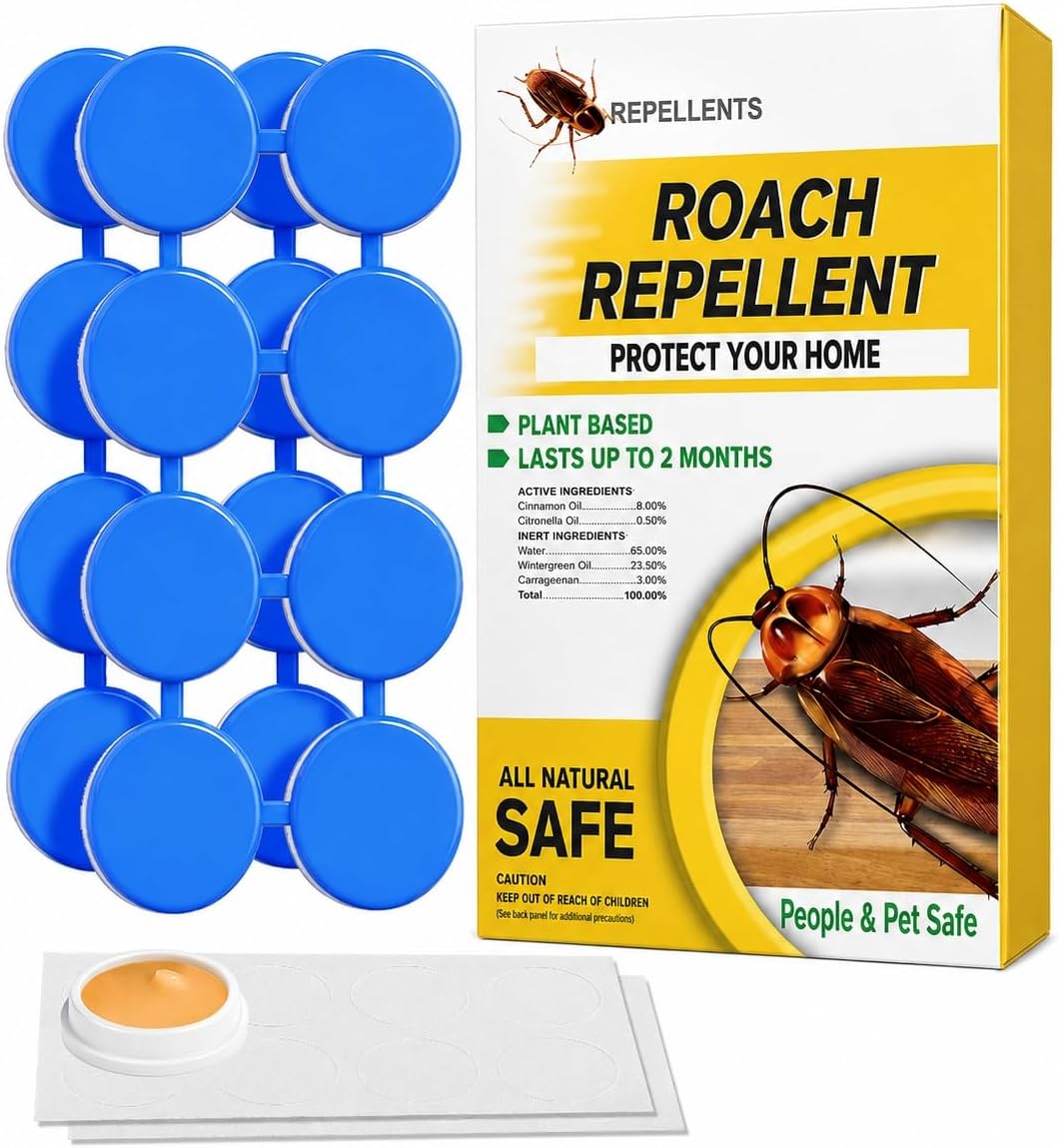 Keep Roaches Away Indoor&Outdoor,Cockroaches Away for Home Kitchen-16 Packs
