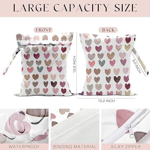 Miniatura 2 de Paquete de 4 bolsas húmedas para traje de baño, artículos esenciales de viaje a la playa, bolsa húmeda y seca, para protector solar, artículos de