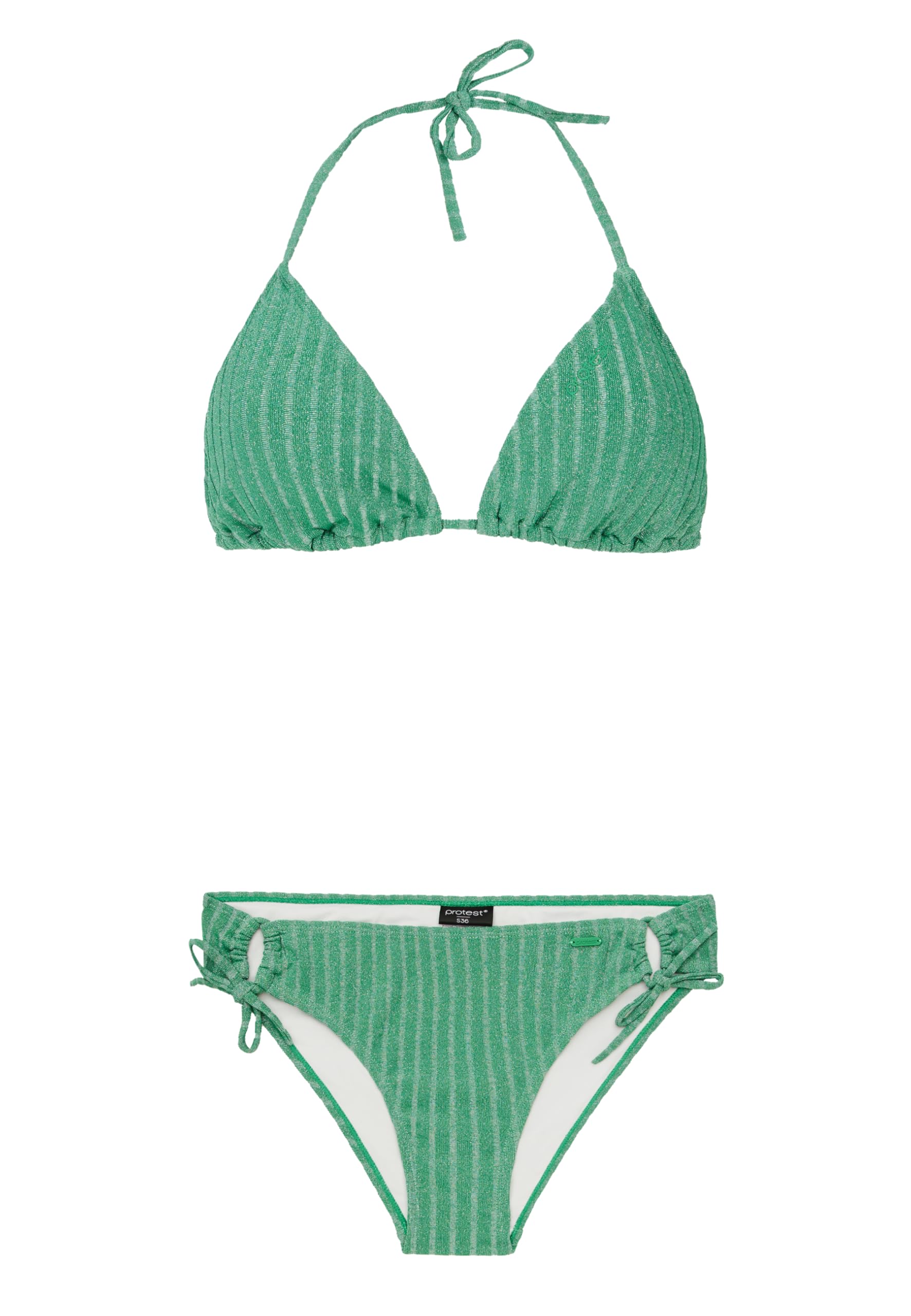 Protest PRTChanti Women's Triangle Bikini, Jardin Green, M