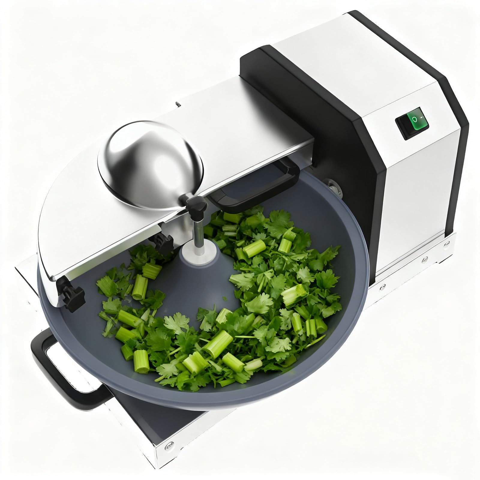 XNXYSMKJ Commercial Food Processor,Heavy Duty Electric Meat Grinders w/1500RPM Blade Speed, 5L Bowl,Commercial Vegetable Chopper Food Mixer Machine