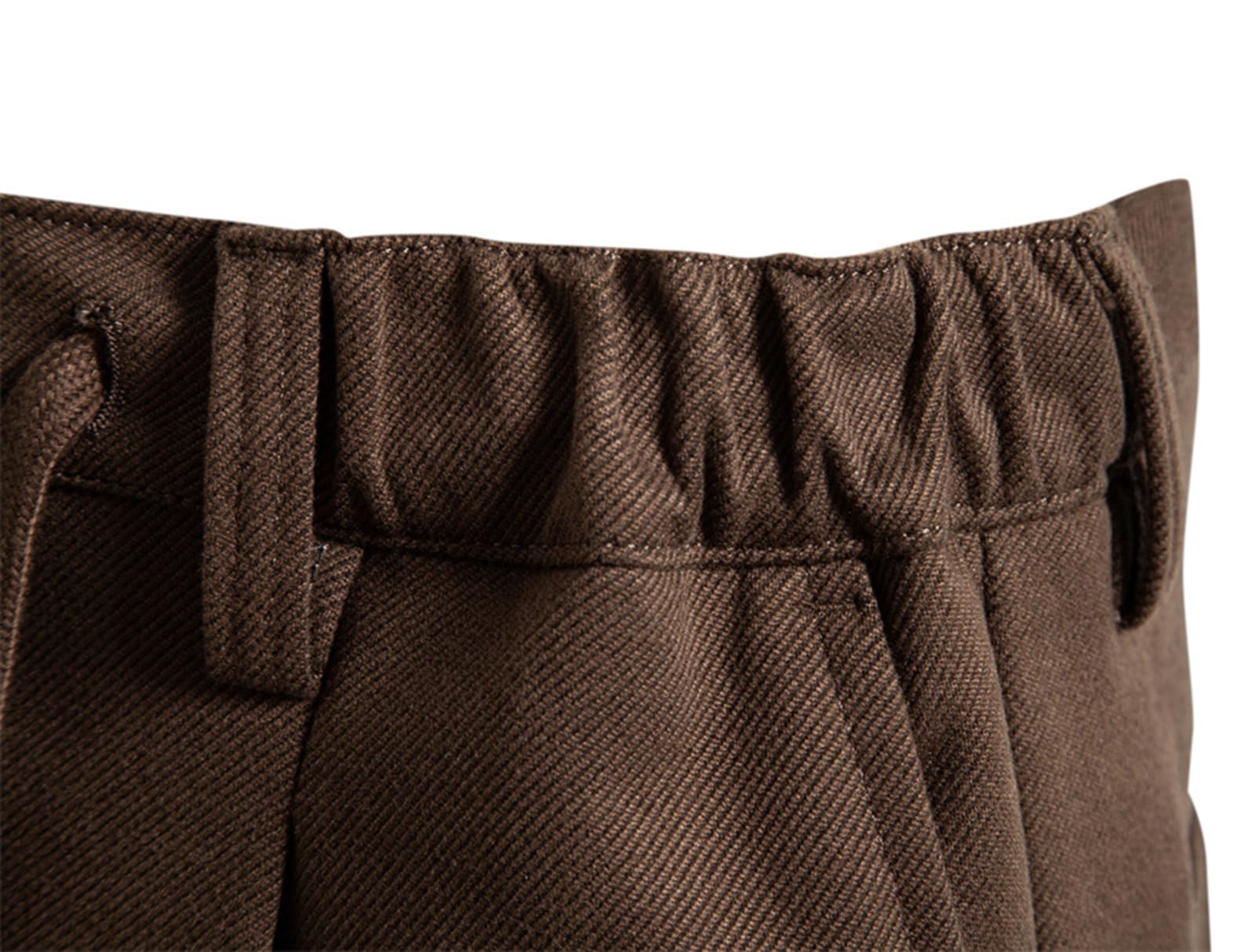Pantaloni da golf autunno-inverno per uomini, pantaloni eleganti da lavoro casual con vita elastica