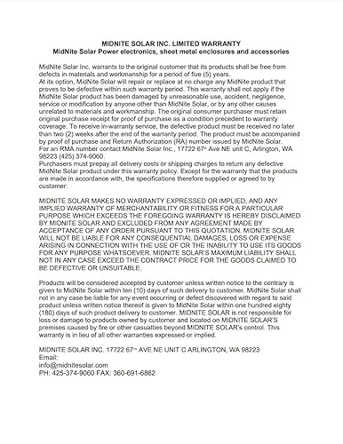 Miniatura 2 de MidNite Solar 13-046-1 Classic Turbo Fan Kit de repuesto