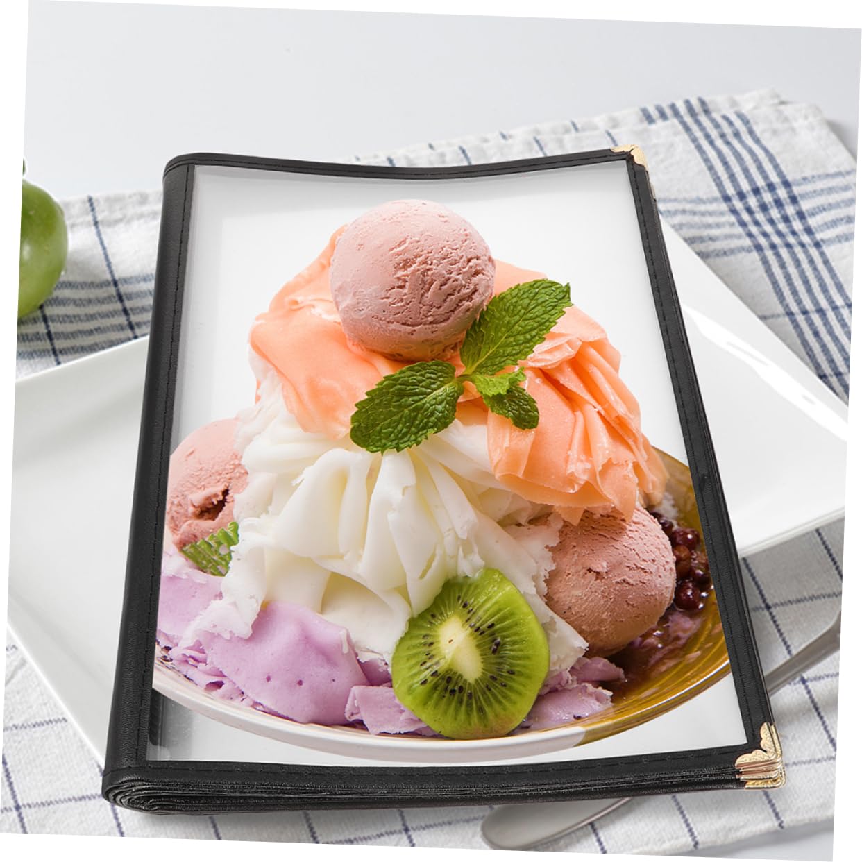 OUNONA Menu Cover Holder Pages PVC Menu Folder for Restaurants and Cafes and Design DIY for Food and Drinks