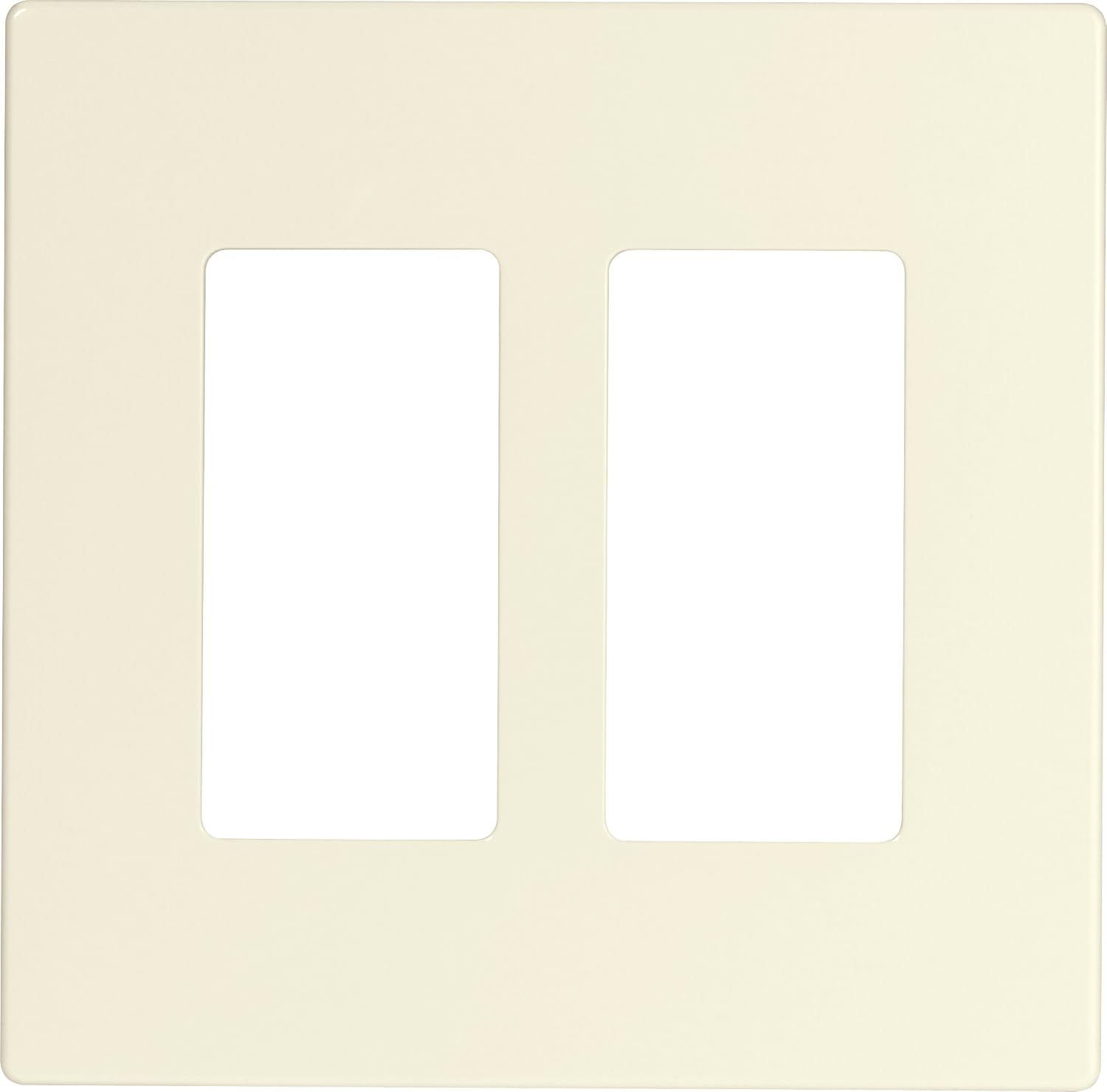 Eaton 9522DS ASPIRE Screwless Wallplate, 2-Gang, Desert Sand