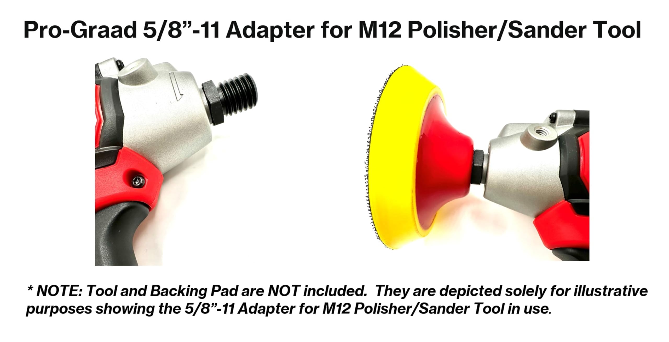 Adapters for M12 Polisher/Sander Tool