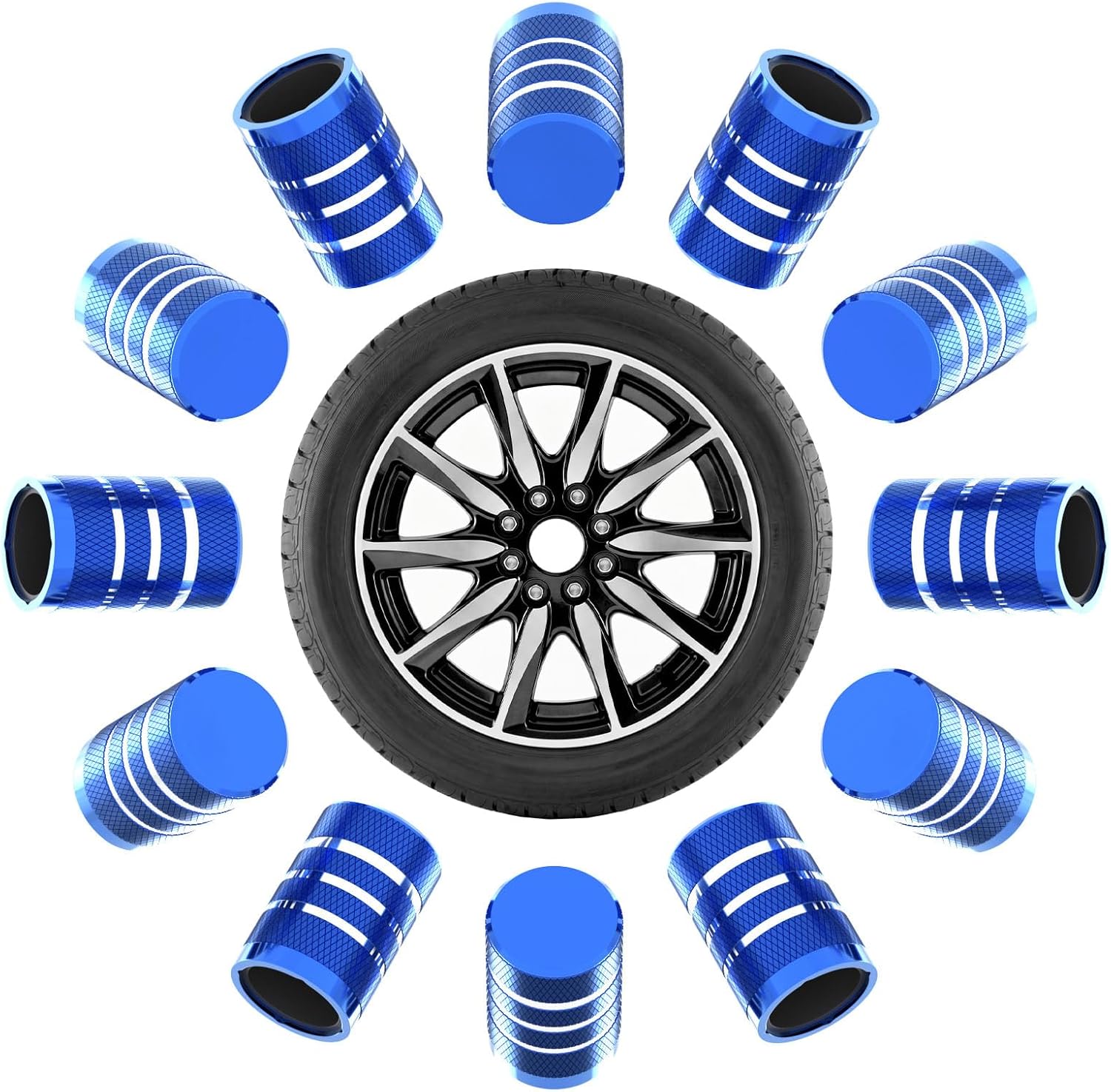 12Pcs Car Tire Valve Stem Caps, Tire Air Cap for Car Accessories