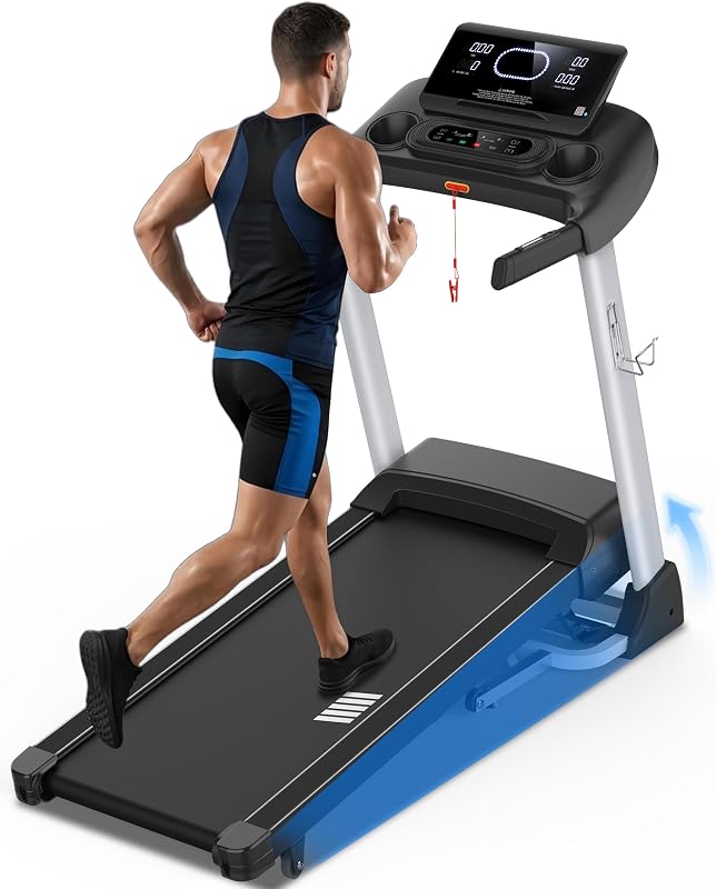 HUAGEED Treadmills for Home, Heavy Duty Treadmill, 400LBS Capacity