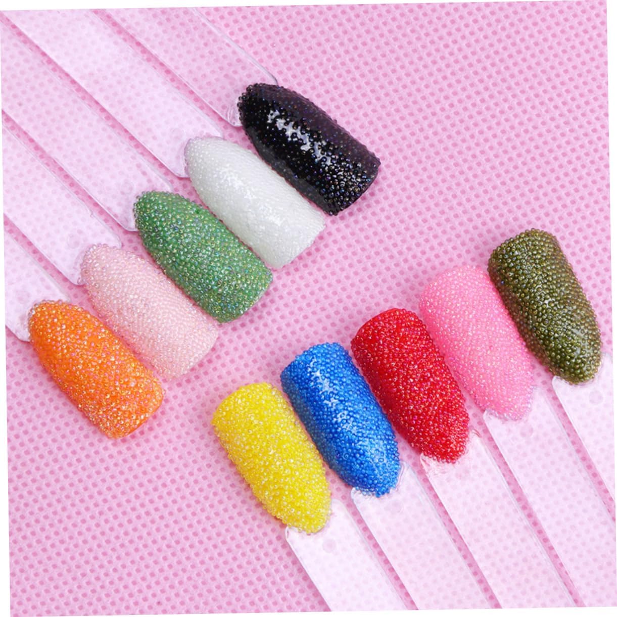 NOLITOY 10pcs Nail Tech Must Haves Manicure Rhinestones Bead Nail Stickers Glitter Rhinestones for Home Salon Decor