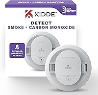 Kidde 30CUDR-V Smoke & CO Detector, AA Battery Powered, Voice Alerts, Reduced False Alarms, UL Certified