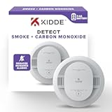 Smoke & Carbon Monoxide Detector, AA Battery Powered, Voice Alerts, LED Warning Light Indicators, 30CUDR-V