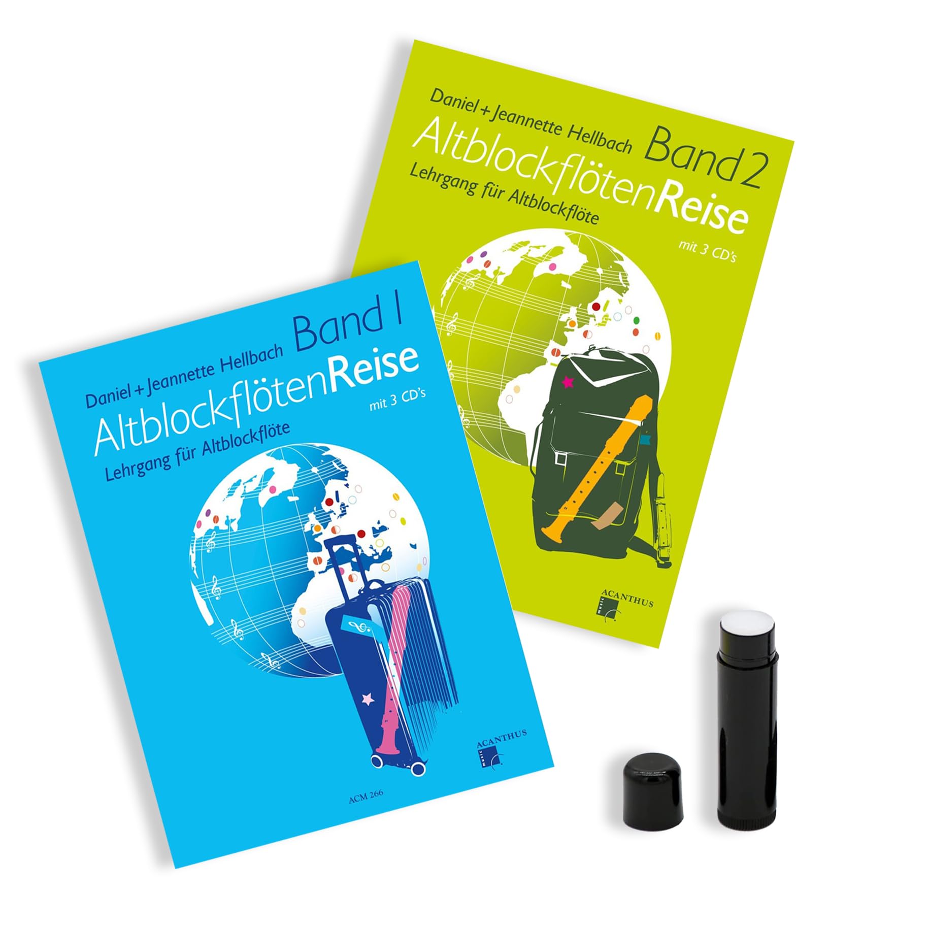 ALTBLOCKFLOETEN VIAGGIO 1 e 2 di Hellbach Daniel ACM 266 + ACM 267