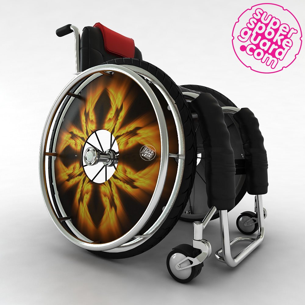 20'' Protectores de radios para sillas de ruedas A-052 (par)