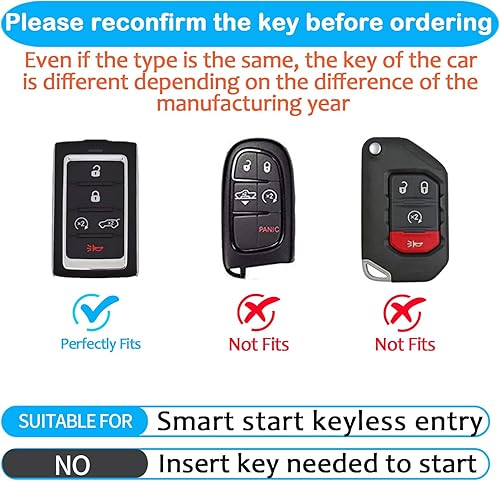 Miniatura 2 de Sindeda Funda para llavero Jeep con llavero de protección completa suave compatible con Grand Wagoneer 2022 Wagoneer 2022 2022 Grand Cherokee L 2021