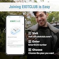Vista 3 de EIOTCLUB Tarjeta SIM prepagada 5G/4G LTE - Compatible con redes nacionales para dispositivos IoT desbloqueados