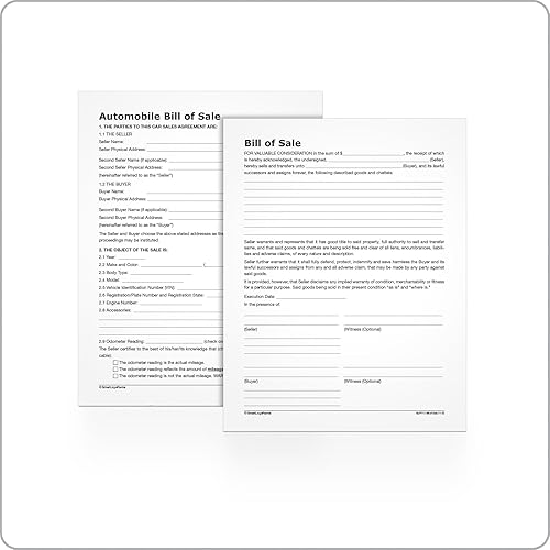 Miniatura 3 de Adams factura de venta Formas Pack, incluye 2Vehículos de Motor y 2de facturas de venta, 8.5x 11inches Generales, color blanco (alfp111)