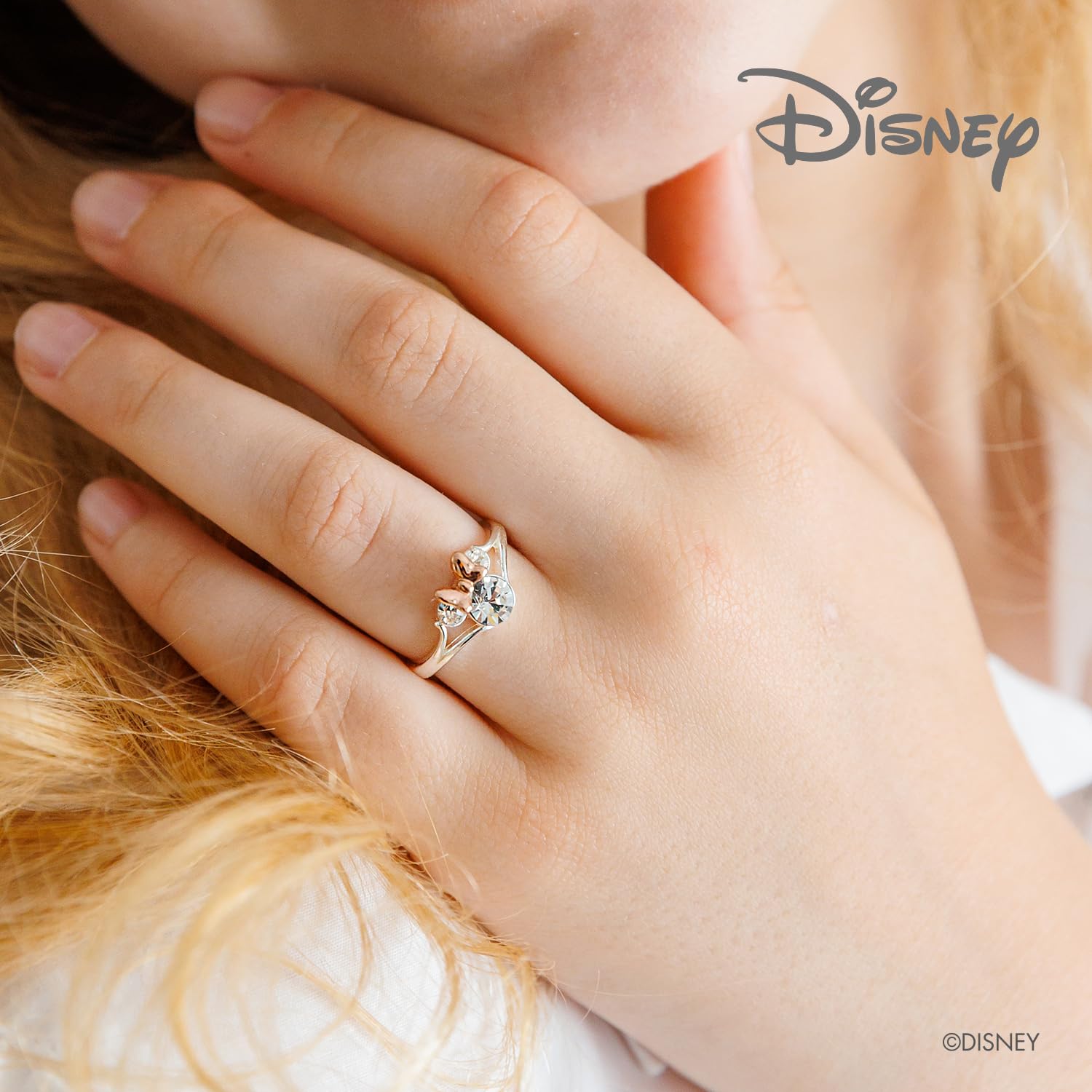 Disney Anello per Bambine con Minnie Mouse en Argento, Plata de ley