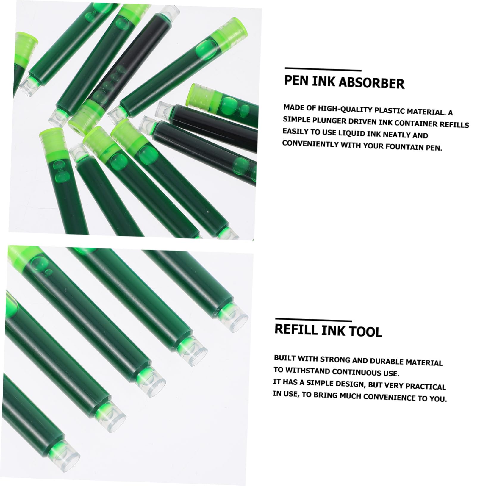 Garneck 150pezzi Ricariche Per Stilografica Cancellabile Assorbimento Per e Scuola