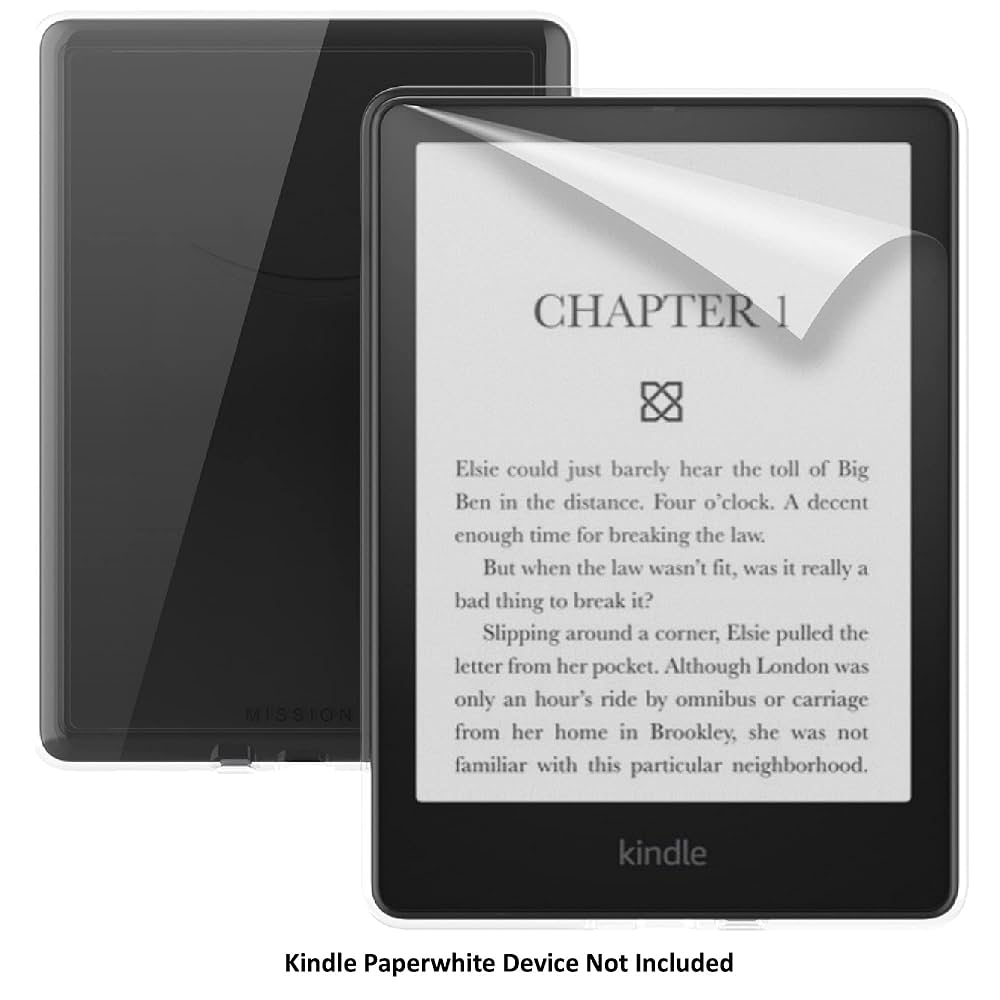 KindlePaperwhite SignatureEdition 本体とカバー Amazon.com: Made for Amazon, Clear Case with Screen