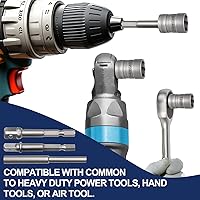 Vista 7 de Juego de 32 piezas de extractor de pernos con zócalos, kit de extracción de tuercas y ruedas dañadas con transmisión de 1/4" y 3/8" - Extractor