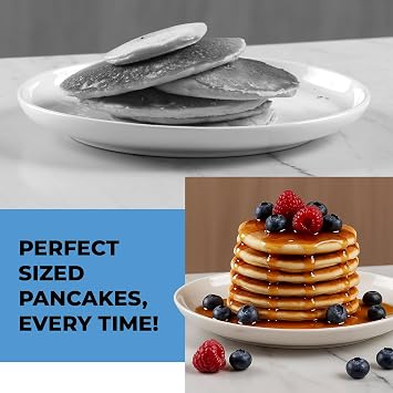 KPKitchen Pancake Batter Dispenser and Pancake Spatula Flipper - Perfect Baking Tool for Cupcakes, Waffles, Crepes, Cake or Any Baked Goods (Red) - Heat Resistant Wide Spatula Perfect for Pancakes