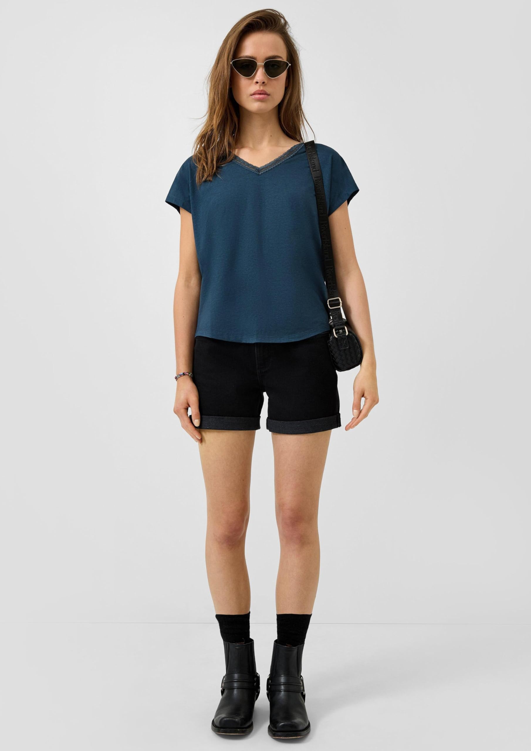 QS Jeans-Shorts Abby/Mid Rise/Slim Fit