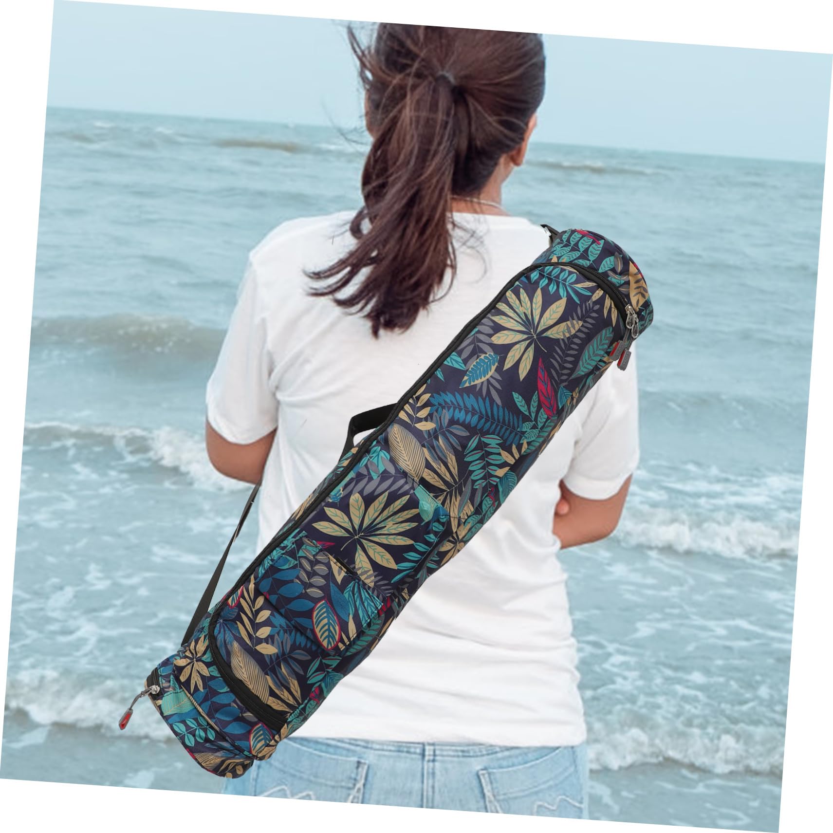 TOYANDONA Bolsa de Almacenamiento Cilindro para Esterilla de Yoga y Fitness