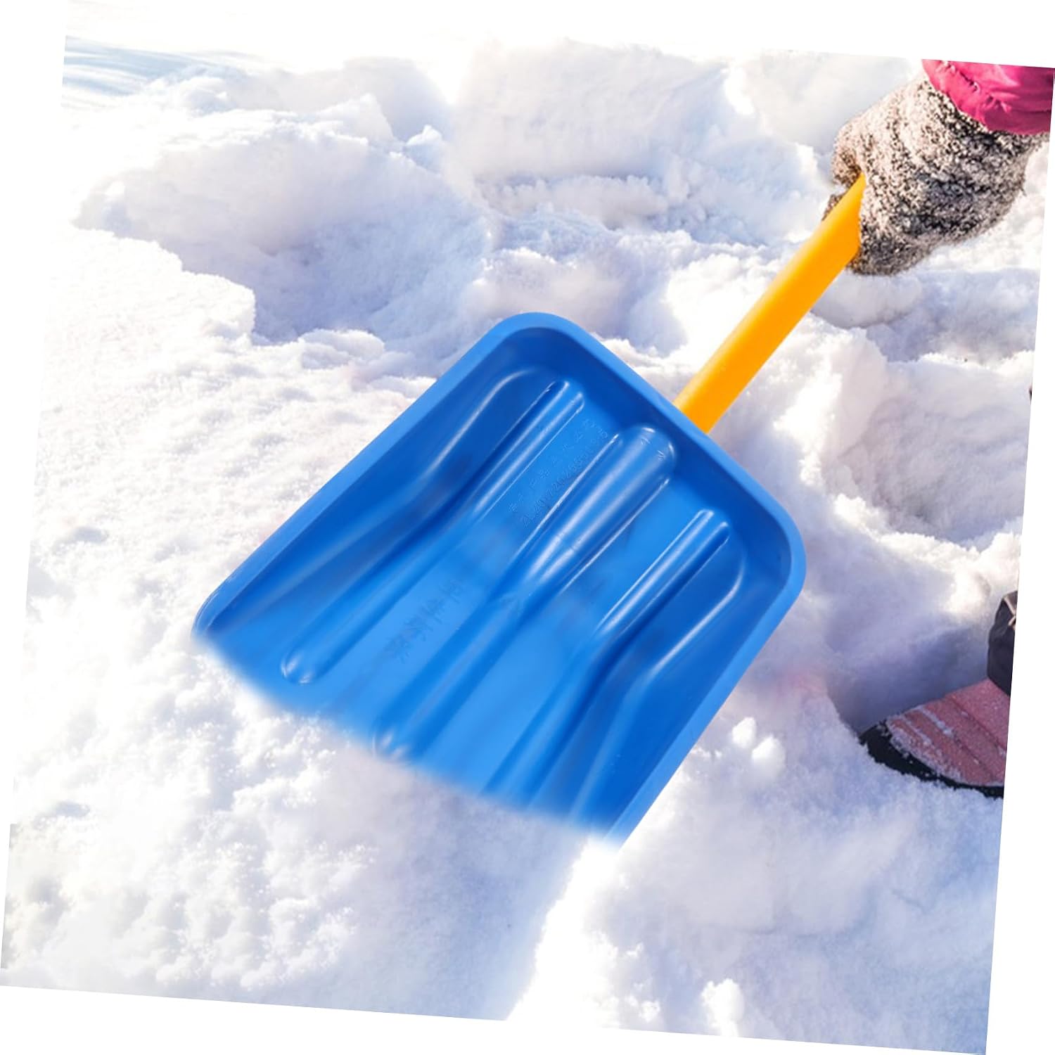 Ice Snow Shovel Head Replacement Blue Plastic for Snow and Ice image 4