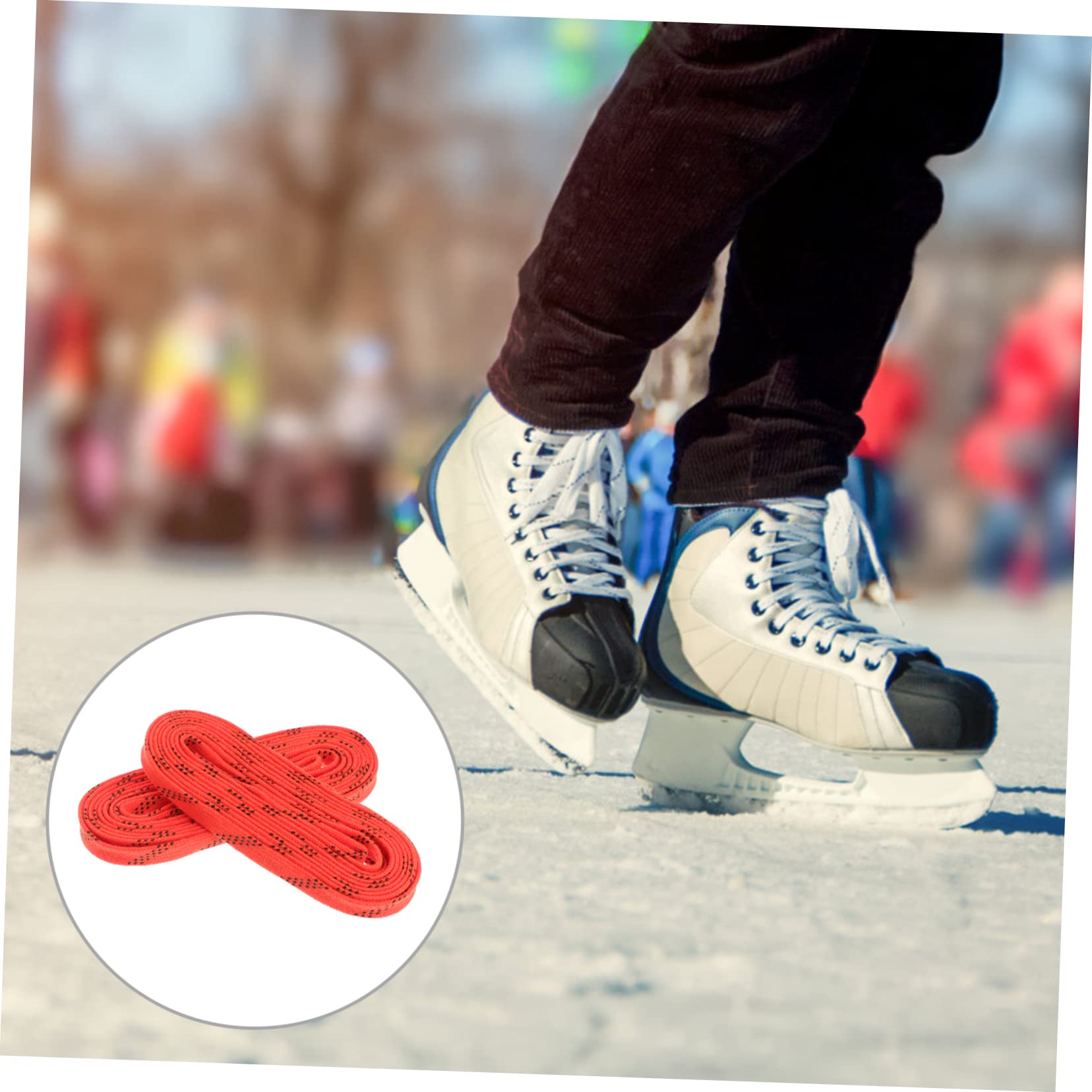 HANABASS 1 Paire D'Attaches De Chaussures Lacets De Hockey Lacets Polyvalents
