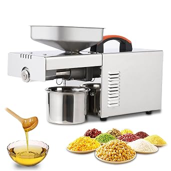 900W Oil Press Machine, Automatic Cold& Hot Electric Oil Press