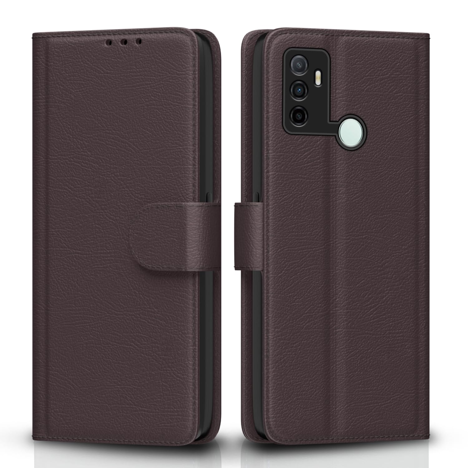 Oppo A53 Leather Flip Case - Wallet Stand & Protection -1 Oppo A53 Leather Flip Case - Wallet Stand & Protection -1