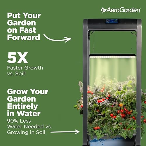 Miniatura 6 de AeroGarden Farm 24XL con kit de semillas para ensalada color negro