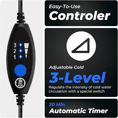 Miniatura 6 de REATHLETE MEDIFROST Máquina de terapia de frío | Rodillera y hombro ajustable | Máquina de hielo portátil de circulación fácil de usar | para