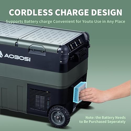 Miniatura 8 de AAOBOSI Refrigerador de coche de 12 voltios, 42 cuartos (40L) enfriador eléctrico de doble zona, refrigerador congelador de coche (-4 F  68 F) 1224