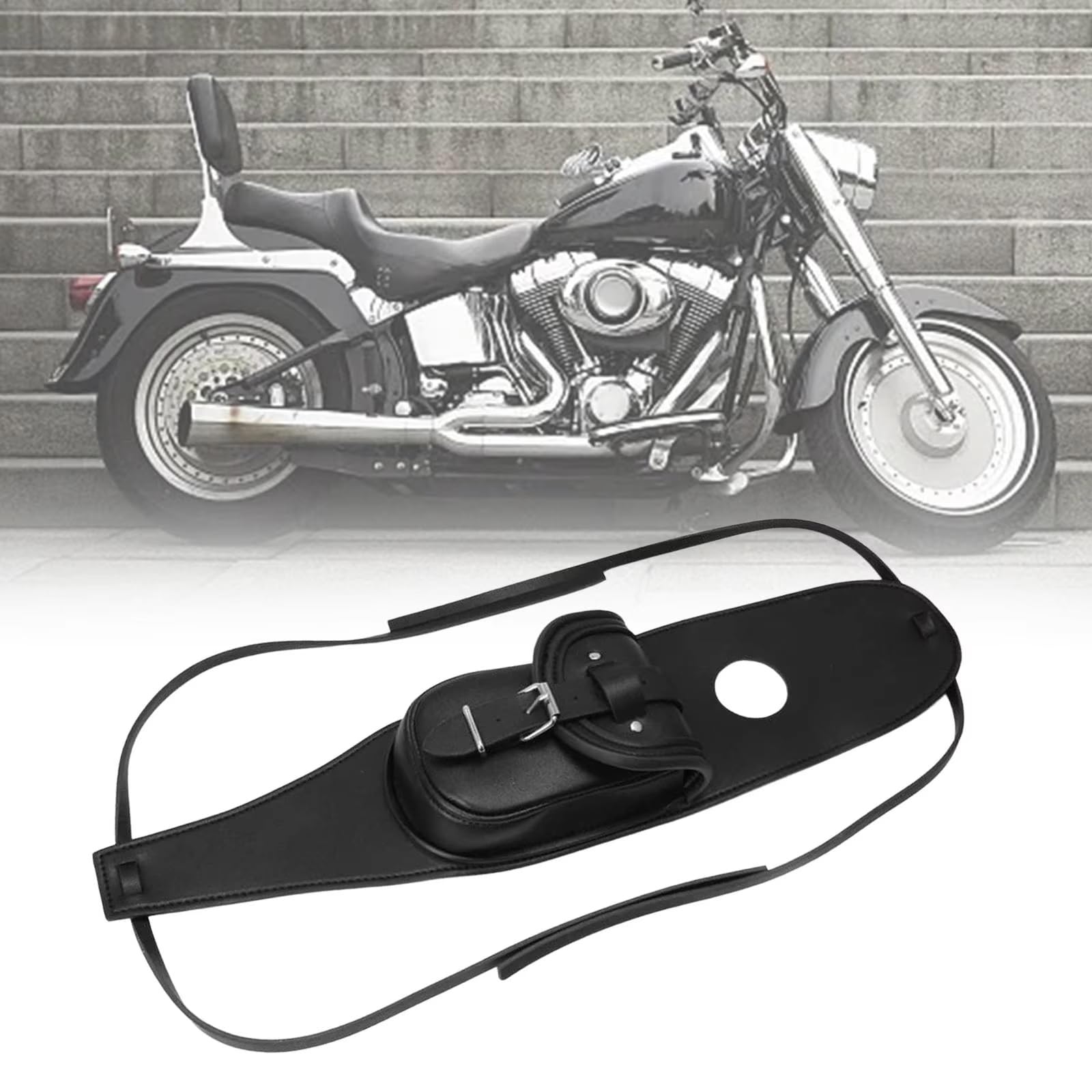 Borsa Portaoggetti Universale Per Serbatoio Carburante Motociclette Copertura Pannello Nero Installazione Semplice Accessori In PU Custodia Telefono Utensili Sacche Moto