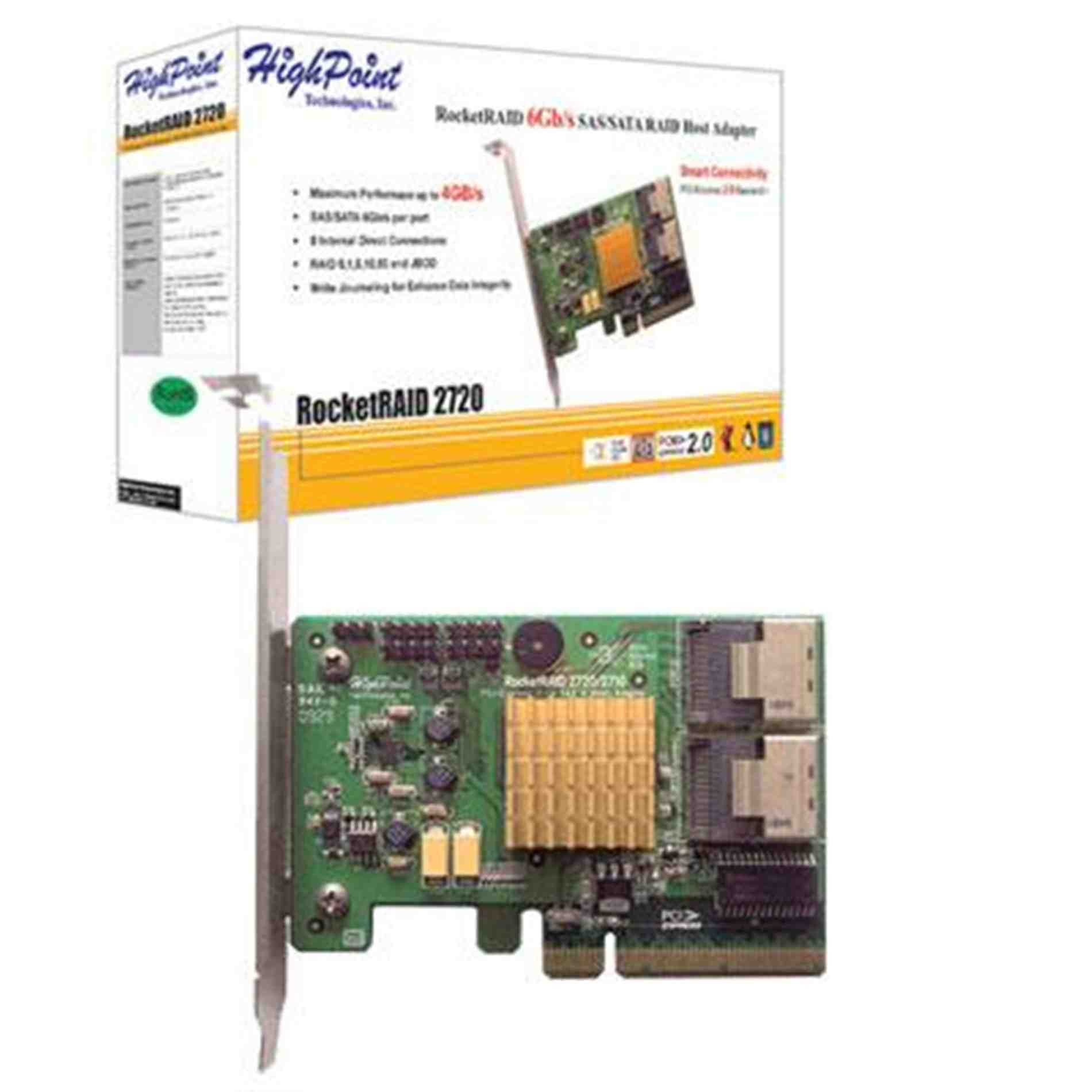 Amazon | High Point RAIDカードSAS6Gb/sRocketRAID 2720 | High Point