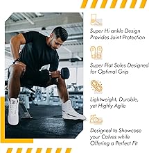 Zapatos de Boxeo olímpicos Profesionales con Suela Plana y Parte Superior Alta para Hombre, para Levantamiento de Pesas, Culturismo, Levantamiento de Pesas y Botas de Lucha Libre3