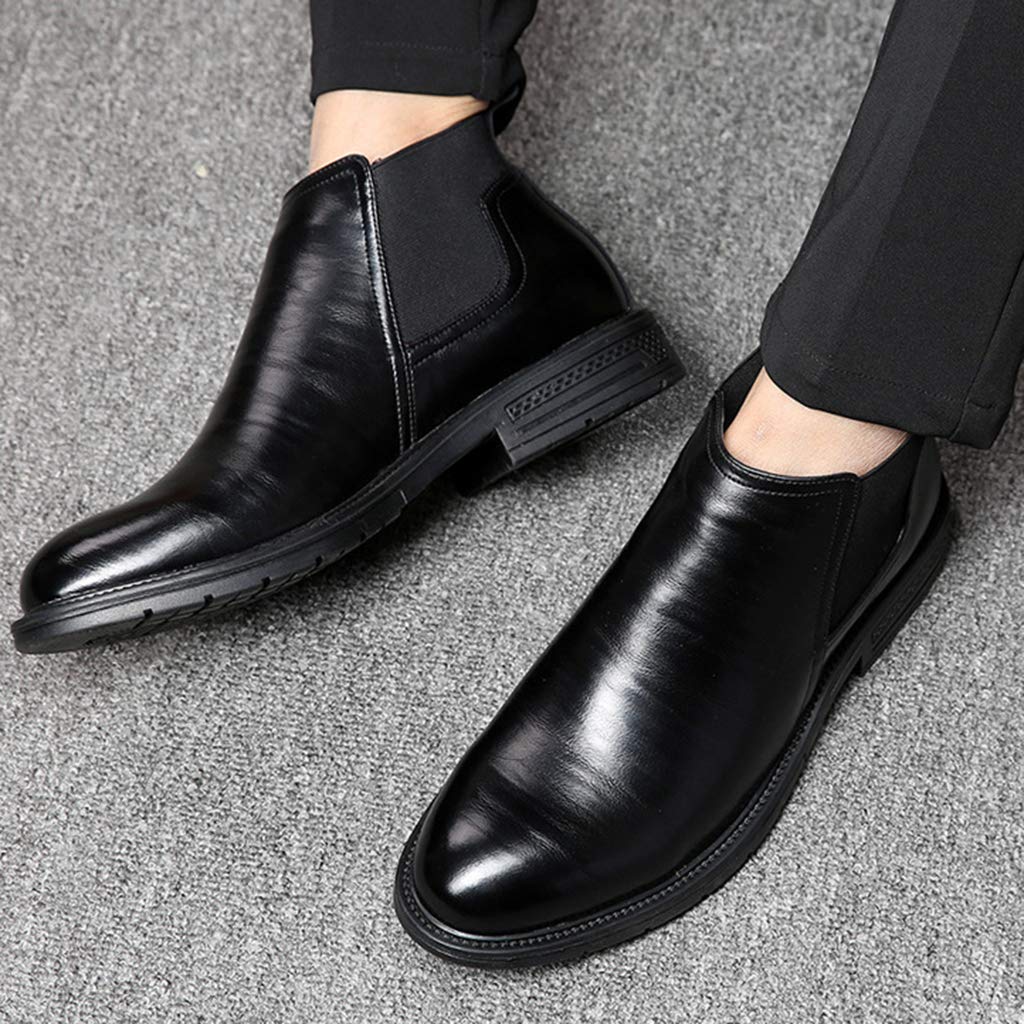 Amazon.com: Men's Chelsea Boots, Winter High Tops Business Leather