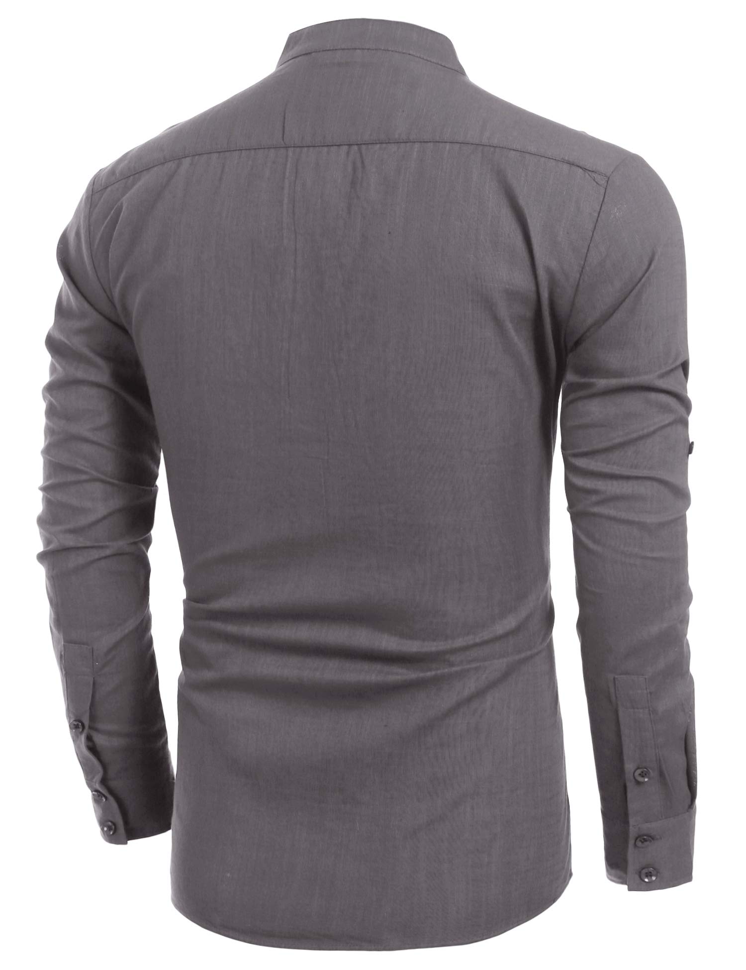 COOFANDY Ztj009538 Camicia Button-Down Uomo (Pacco da 1)