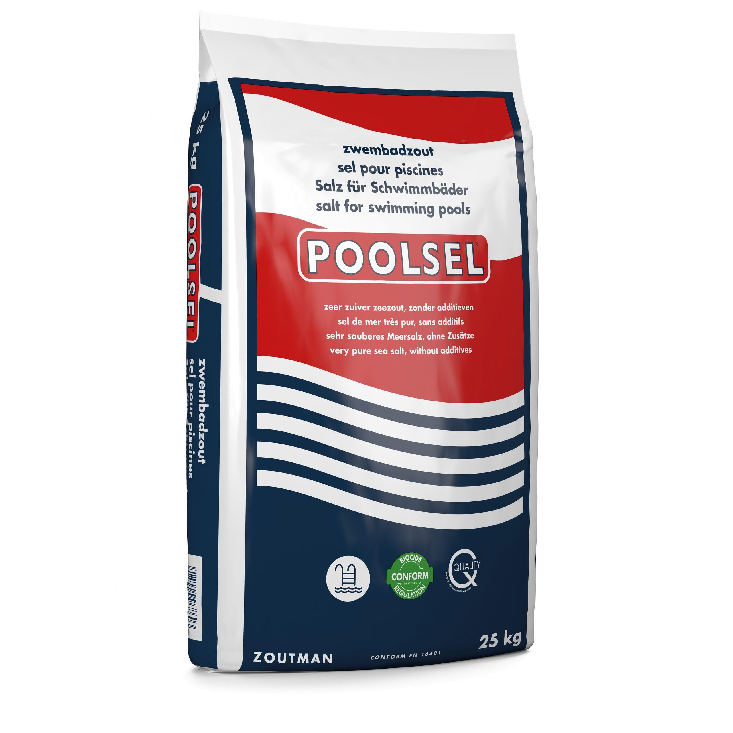6 x 25 kg POOLSEL Meersalz für Salzwasserpools