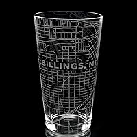 Vista 106 de ALBUQUERQUE NEW MEXICO Engraved City Street Map Beer Pint Glass Perfect Drinking Gift Idea & Unique Decor!