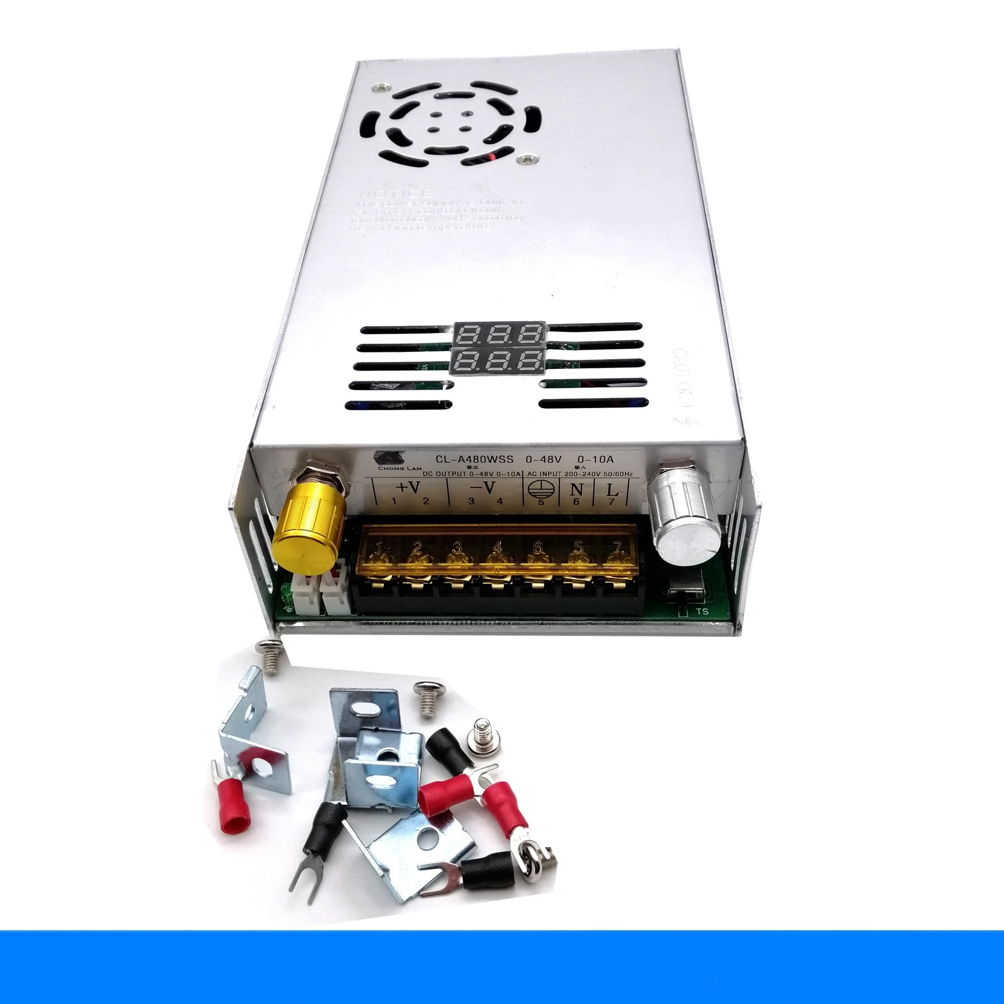 Regulowany zasilacz impulsowy 480W z wyświetlaczem cyfrowym do LED DC 0-15 V 24 V 27 V 36 V 48 V 80 V 60 V 1 szt. (220 V, 0-27 V, 18 A)