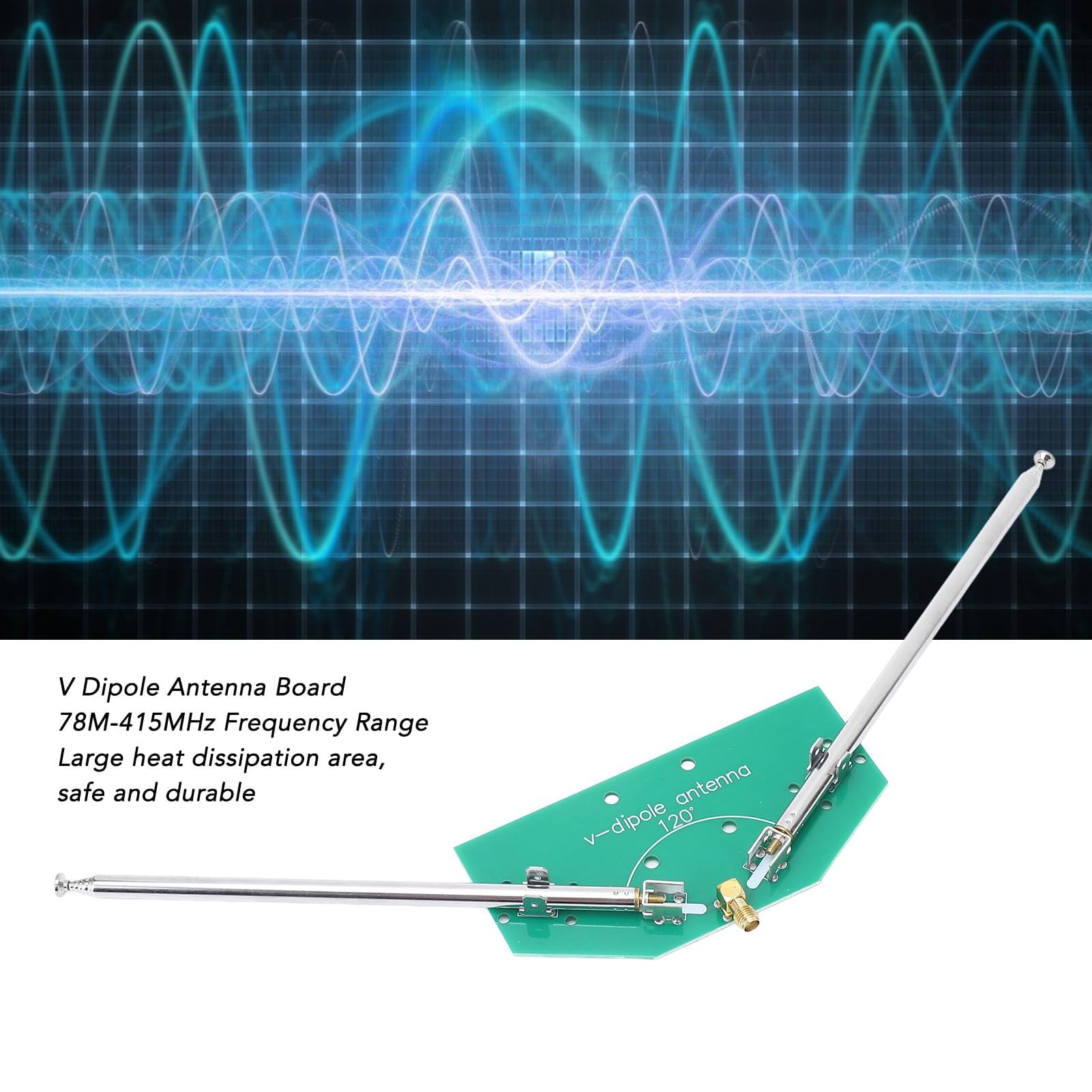 Antena Dipolowa V Antena Antenowa PCB Złącze żeńskie SMA Antena Teleskopowa 78M do 415MHz do zastosowań Lotniczych