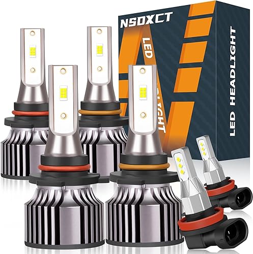 NSDXCT Bombillas LED para faros delanteros Honda Odyssey (2005-2010) 9005HB3 de haz alto+bombillas LED de haz bajo 9006HB4+combo de luz antiniebla disponible en Yaxa Venezuela
