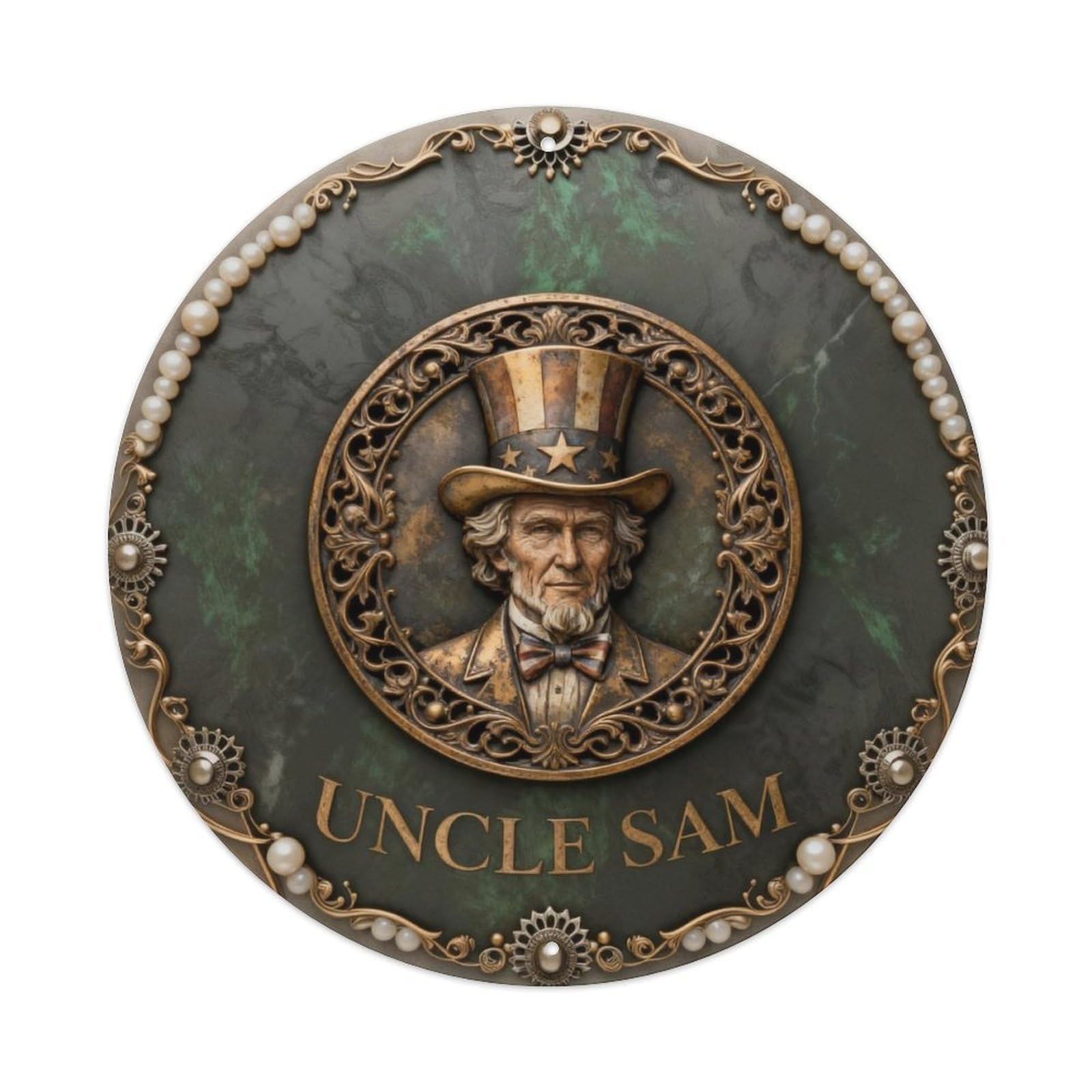 Uncle Sam USA Patriotic Sign Metal Tin Sign Plaque