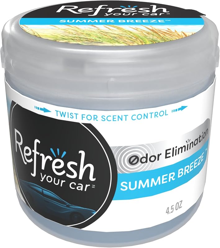 Refresh Your Car! 4.5 OZ Air Freshener (Summer Breeze Scent, 1 Pack)
