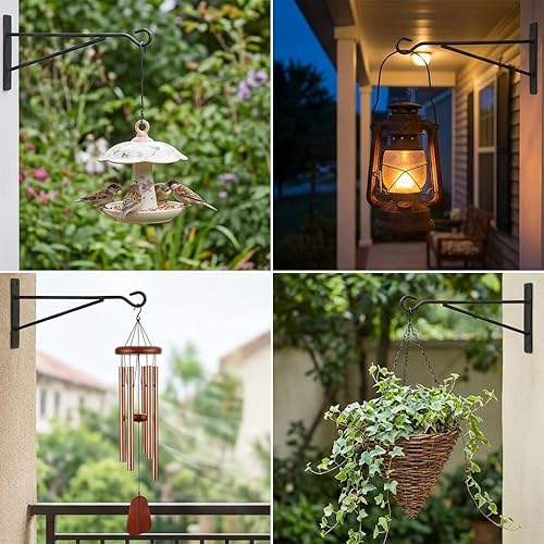 Miniatura 3 de Ganchos colgantes para plantas de 8 pulgadas, paquete de 6 ganchos de pared para colgar cestas, ganchos para plantas al aire libre para valla,